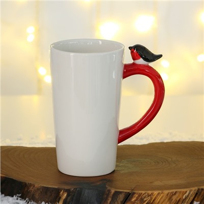 Набор "Зима - это время горячего чая", кружка 500 мл, светильник