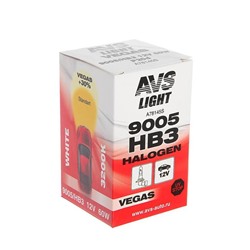 Лампа автомобильная AVS Vegas HB3/9005,12 В, 60 Вт