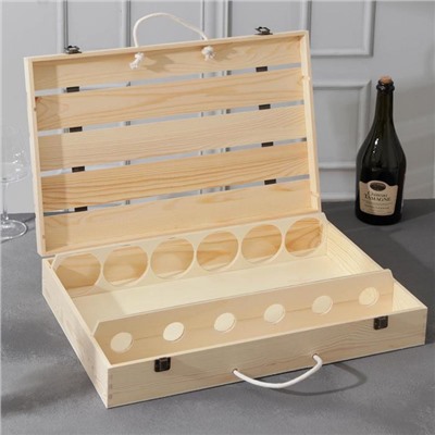 Ящик для хранения вина «Феррара», 51×35×10 см, на 6 бутылок