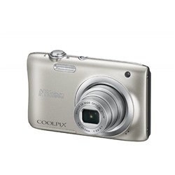 Фотоаппарат Nikon CoolPix A100 серебристый 20.1Mpix Zoom5x