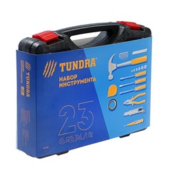 Набор инструментов в кейсе TUNDRA "23 Февраля", подарочная упаковка, 46 предметов