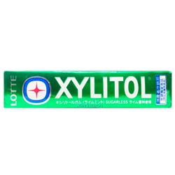 Жевательная резинка со вкусом лайма и мяты Xylitol Lotte, Япония, 21 г Акция