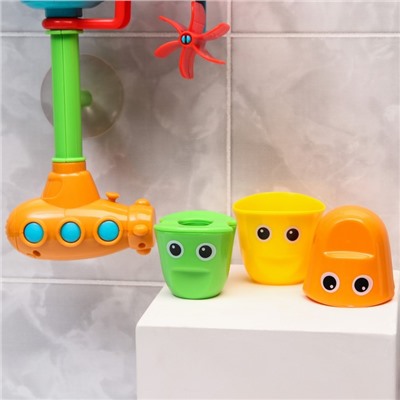 Набор игрушек для ванны «Глазастики», на присоске, на  батарейках