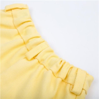 Брюки для девочки MINAKU: Casual collection KIDS, цвет лимонный, рост 134 см