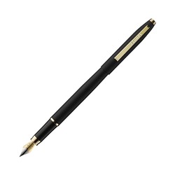 Ручка перьевая Luxor Sterling, линия 0.8 мм, корпус черный/золото