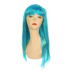 Карнавальный парик «Блеск», цвет голубой