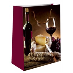 Olala 26611 Пакет подарочный Натюрморт с вином 230х180х100