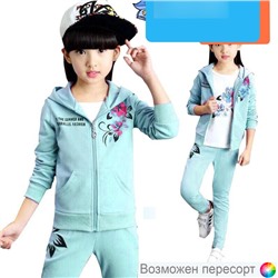 Спортивный костюм детский: олимпийка, лонгслив и штаны арт. 756299