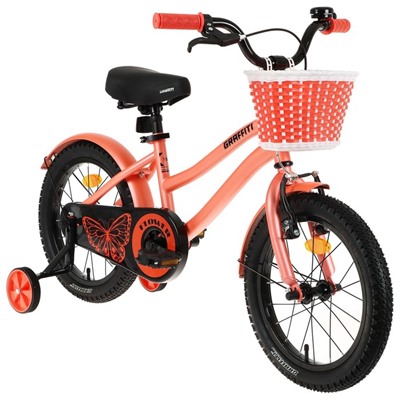 Велосипед 18" Graffiti Flower, цвет персиковый