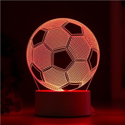 Светильник "Футбольный мяч" LED RGB от сети 9,5x12,5x16 см
