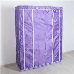 Шкаф для одежды «Сиреневые цветы», 124×43×163 см