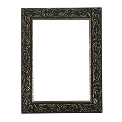Рама для картин (зеркал) 21 х 30 х 4 см, дерево, «Версаль», цвет чёрный с золотом