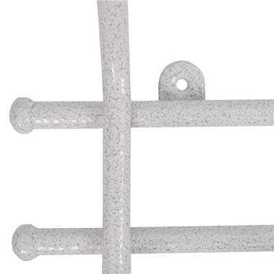 Вешалка настенная на 5 крючков «Норма-5», 48×16,5×8 см, цвет белое серебро