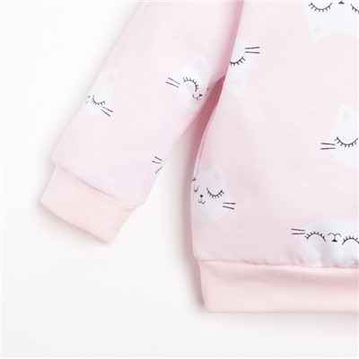 Комплект: джемпер и брюки Крошка Я «Киса», рост 68-74 см, цвет розовый