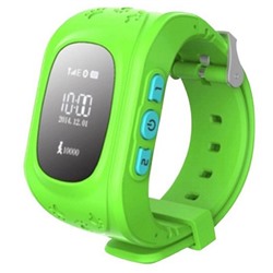 Часы умные детские Carcam Baby Watch, OLED, с GPS-трекером, зеленые