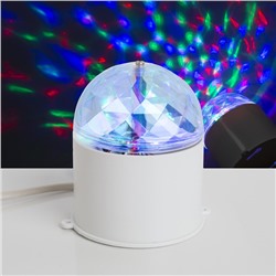 Световой прибор хрустальный шар диаметр 7,5 см V220 БЕЛЫЙ