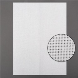 Канва для вышивания, №14, 30 × 40 см, цвет белый