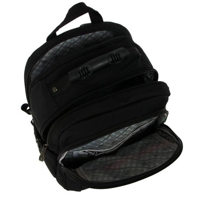 Рюкзак молодежный, Across AC21, 43 х 30 х 18 см, эргономичная спинка, чёрный/красный