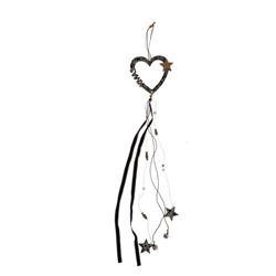 Новогодняя подвеска «Сердце со звездой» 12×67 см