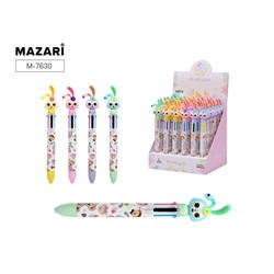 Ручка шариковая автоматическая многоцвет. 6-ти цветная 0,7мм FRIENDS MAZARI M-7630