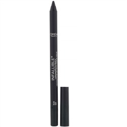 L'Oreal, Водостойкий карандаш для глаз Infallible Pro-Last, оттенок 930 «Черный», 1,2 г