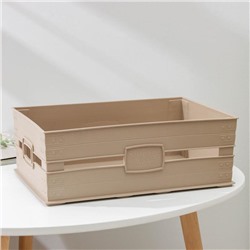 Ящик для хранения, 8,15 л, 34,7×22,5×12,5 см, цвет МИКС