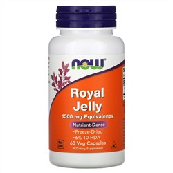 Now Foods, Royal Jelly, 1,500 mg, 60 Veg Capsules