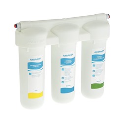 Система для фильтрации воды "Аквафор" Трио Норма, РР5/В510-02/В510-07, 3-х ступенчатый, с краном, 2 л/мин