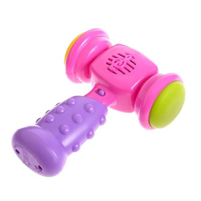 Развивающая музыкальная игрушка «Весёлый молоток», со световыми и звуковыми эффектами, цвета МИКС