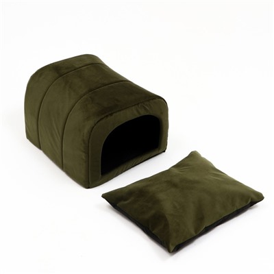 Домик мягкий с подушкой 36х45х55 см, зеленый