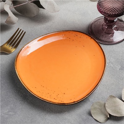 Блюдо для подачи Magistro «Церера», 18×15,6 см, цвет оранжевый