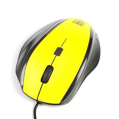 Мышь Jet.A Comfort OM-U59, проводная, оптическая, 1600 dpi, 3 кнопки, USB, жёлтая