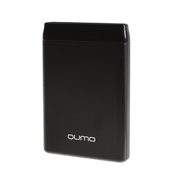 Внешний аккумулятор Qumo PowerAid P5000, 5000 мА-ч, 2 USB 1A+2.4A, вход до 2А, черный