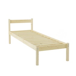 Односпальная кровать «Т1», 70 × 190 см, цвет сосна