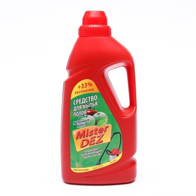 Средство для мытья полов Mister Dez Eco-Cleaning "Яблочный микс", 1 л
