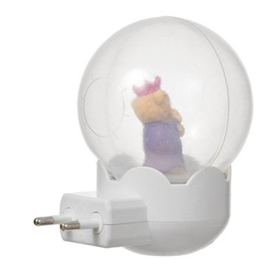 Ночник "Мишка с короной" LED белый 7х7х11 см