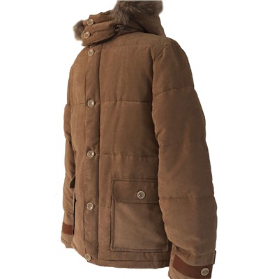 Размер 50. Современная утепленная мужская куртка Adrian горчичного цвета.