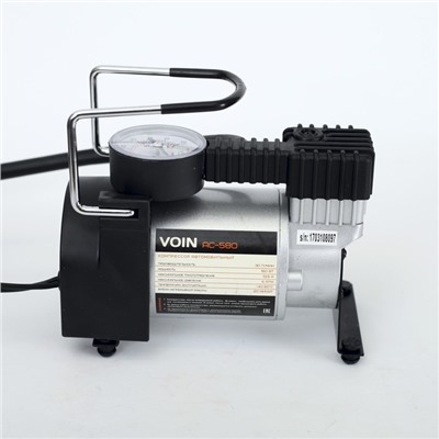 Компрессор автомобильный VOIN AC-580, 13.5 А, 30 л/мин, провод 3 м, шланг 1 м