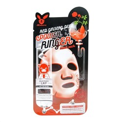 Elizavecca Тканевая маска для лица с экстрактом красного женьшеня,RedGinsengDEEPPOWERRINGERM 23 мл.