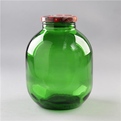 Бутыль стеклянный «Зелёный», 7,5 л