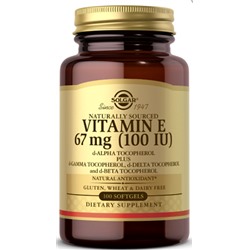 Витамин Е Vitamin E Solgar 100 капс.