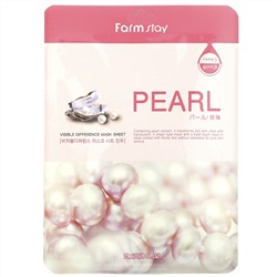 Farm Stay, Visible Difference Mask Sheet, Pearl, 1 Sheet, 0.78 fl oz (23 ml)