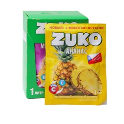 Растворимый напиток ZUKO Ананас *12шт 25 гр.