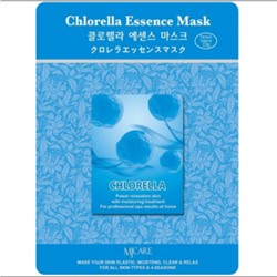 MJ Маска тканевая для лица Mijin Essence Mask  (23 гр) хлорелла