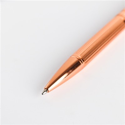 Подарочный набор ручка розовое золото и кожзам чехол "Я могу. Делаю"