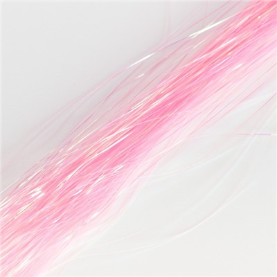 Прядь для волос блестящая бело-розовая "Блум", WINX