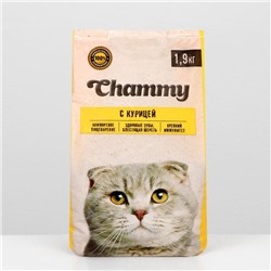 Сухой корм Chammy для кошек, курица 1,9 кг
