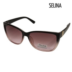Солнцезащитные женские очки  SELINA чёрно-розовые