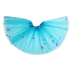 Карнавальная юбка «Шарики», цвет голубой