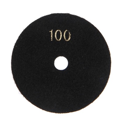 Алмазный гибкий шлифовальный круг ТУНДРА "Черепашка", для сухой шлифовки, 100 мм, № 100